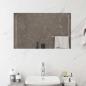 Preview: ARDEBO.de - LED-Badezimmerspiegel Transparent 80 x 50 cm Gehärtetes Glas