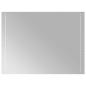 Preview: LED-Badezimmerspiegel Transparent 80 x 60 cm Gehärtetes Glas