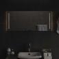 Preview: LED-Badezimmerspiegel Transparent 90 x 40 cm Gehärtetes Glas