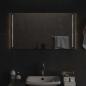 Preview: LED-Badezimmerspiegel Transparent 90 x 50 cm Gehärtetes Glas