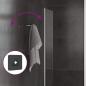 Preview: LED-Badezimmerspiegel Transparent 90 x 60 cm Gehärtetes Glas