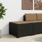 Preview: ARDEBO.de - 1-Sitzer Garten-Sofa mit Kissen Rattan-Look PP Anthrazit
