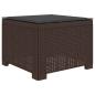 Preview: 1-Sitzer Garten-Sofa mit Kissen Rattan-Look PP Braun