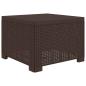 Preview: 1-Sitzer Garten-Sofa mit Kissen Rattan-Look PP Braun