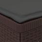 Preview: 1-Sitzer Garten-Sofa mit Kissen Rattan-Look PP Braun
