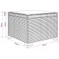 Preview: 1-Sitzer Garten-Sofa mit Kissen Rattan-Look PP Hellgrau