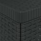 Preview: 1-Sitzer Garten-Sofa Rattan-Look PP Anthrazit