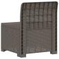 Preview: 1-Sitzer Garten-Sofa Rattan-Look PP Hellgrau