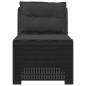Preview: 1-Sitzer Garten-Sofa mit Kissen Rattan-Look PP Anthrazit