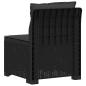 Preview: 1-Sitzer Garten-Sofa mit Kissen Rattan-Look PP Anthrazit