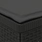 Preview: 1-Sitzer Garten-Sofa mit Kissen Rattan-Look PP Anthrazit