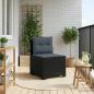 Preview: ARDEBO.de - 1-Sitzer Garten-Sofa mit Kissen Rattan-Look PP Anthrazit