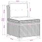 Preview: 1-Sitzer Garten-Sofa mit Kissen Rattan-Look PP Weiß