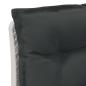 Preview: 1-Sitzer Garten-Sofa mit Kissen Rattan-Look PP Weiß