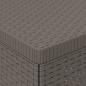 Preview: 1-Sitzer Garten-Sofa Rattan-Look PP Hellgrau