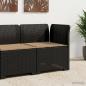 Preview: ARDEBO.de - 1-Sitzer Garten-Sofa mit Kissen Rattan-Look PP Anthrazit