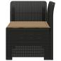 Preview: 1-Sitzer Garten-Sofa mit Kissen Rattan-Look PP Anthrazit