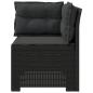 Preview: 1-Sitzer Garten-Sofa mit Kissen Rattan-Look PP Anthrazit