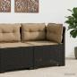 Preview: ARDEBO.de - 1-Sitzer Garten-Sofa mit Kissen Rattan-Look PP Anthrazit