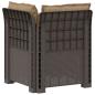Preview: 1-Sitzer Garten-Sofa mit Kissen Rattan-Look PP Hellgrau