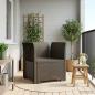 Preview: ARDEBO.de - 1-Sitzer Sessel Rattan-Look PP Hellgrau