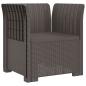 Preview: 1-Sitzer Sessel Rattan-Look PP Hellgrau