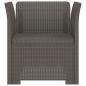 Preview: 1-Sitzer Sessel Rattan-Look PP Hellgrau