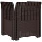 Preview: 1-Sitzer Sessel mit Kissen Rattan-Look PP Braun