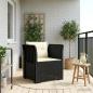 Preview: ARDEBO.de - 1-Sitzer Sessel mit Kissen Rattan-Look PP Anthrazit