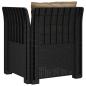 Preview: 1-Sitzer Sessel mit Kissen Rattan-Look PP Anthrazit