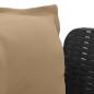 Preview: 1-Sitzer Sessel mit Kissen Rattan-Look PP Anthrazit