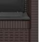 Preview: 1-Sitzer Sessel mit Kissen Rattan-Look PP Braun
