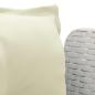 Preview: 1-Sitzer Sessel mit Kissen Rattan-Look PP Weiß
