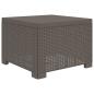 Preview: 3-Sitzer Garten Sofa Rattan Look PP Hellgrau