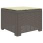Preview: 3-Sitzer Garten Sofa mit Kissen Rattan-Look PP Hellgrau