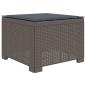 Preview: 3-Sitzer Garten Sofa mit Kissen Rattan-Look PP Hellgrau