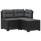 Preview: 3-Sitzer Garten Sofa mit Kissen Rattan-Look 3-Sitzer PP