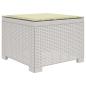 Preview: 3-Sitzer Garten Sofa mit Kissen Rattan-Look PP Weiß