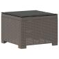 Preview: 3-Sitzer Garten Sofa mit Kissen Rattan-Look PP Hellgrau