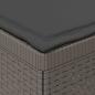 Preview: 3-Sitzer Garten Sofa mit Kissen Rattan-Look PP Hellgrau