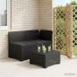 Preview: ARDEBO.de - 2-Sitzer Garten-Sofa mit Kissen Rattan-Look 2-Sitzer PP