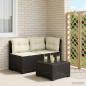 Preview: ARDEBO.de - 2-Sitzer Garten-Sofa mit Kissen Rattan-Look 2-Sitzer PP