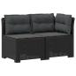 Preview: 2-Sitzer Garten-Sofa mit Kissen Rattan-Look 2-Sitzer PP