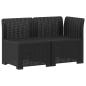 Preview: 2-Sitzer Garten-Sofa mit Kissen Rattan-Look 2-Sitzer PP