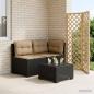 Preview: ARDEBO.de - 2-Sitzer Garten-Sofa mit Kissen Rattan-Look PP Anthrazit