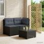 Preview: ARDEBO.de - 2-Sitzer Garten-Sofa mit Kissen Rattan-Look 2-Sitzer PP