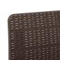 Preview: 3-Sitzer Garten Sofa Rattan Look PP Braun