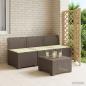 Preview: ARDEBO.de - 3-Sitzer Garten Sofa mit Kissen Rattan-Look 3-Sitzer PP