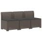 Preview: 3-Sitzer Garten Sofa mit Kissen Rattan-Look 3-Sitzer PP