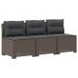 Preview: 3-Sitzer Garten Sofa mit Kissen Rattan-Look 3-Sitzer PP